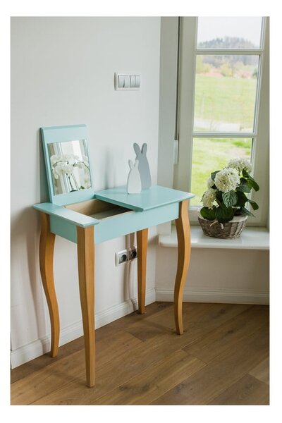 Grafitově šedý toaletní stolek se zrcadlem Ragaba Dressing Table, délka 85 cm