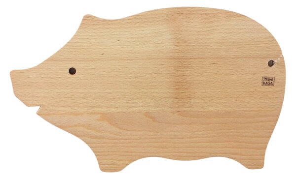 Dřevěné prkénko Pig