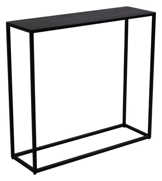 Černý kovový konzolový stolek 100x30 cm Julita - CustomForm