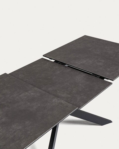 Rozkládací jídelní stůl s přídavnou deskou s keramickou deskou 90x160 cm Atminda – Kave Home