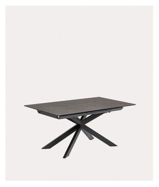 Rozkládací jídelní stůl s přídavnou deskou s keramickou deskou 90x160 cm Atminda – Kave Home
