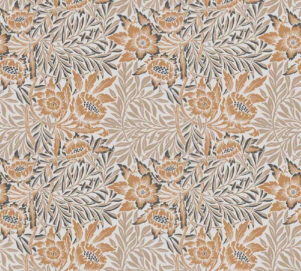 A.S. Création | Vliesová tapeta na zeď ART OF EDEN 39058-2 | 0,53 x 10,05 m | bílá, béžová, oranžová, hnědá