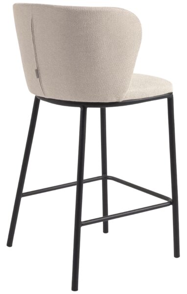 Kave Home Béžová barová židle Ciselia 65 cm