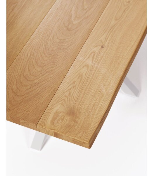 Jídelní stůl s deskou v dubovém dekoru 90x160 cm Argo – Kave Home