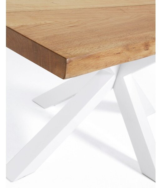 Jídelní stůl s deskou v dubovém dekoru 90x160 cm Argo – Kave Home