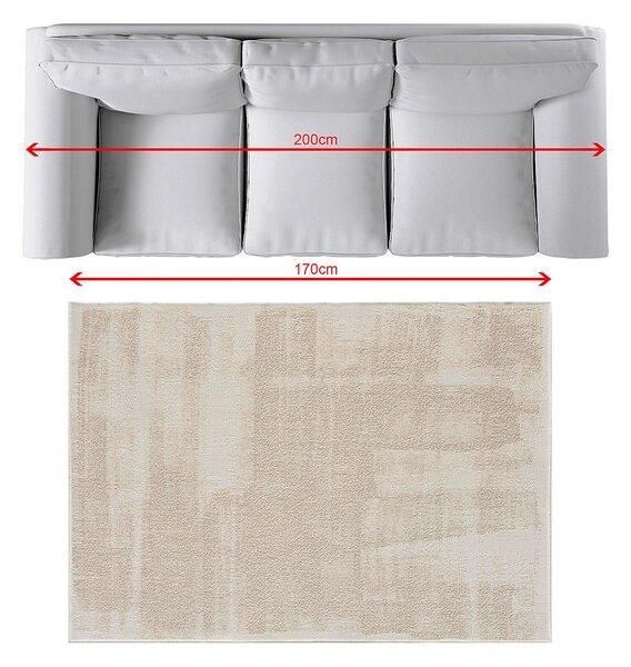 Koberec Abstract Beige II 120 × 170 cm