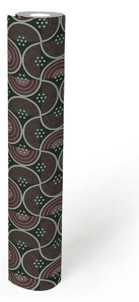 A.S. Création | Vliesová tapeta na zeď ART OF EDEN 39061-1 | 0,53 x 10,05 m | černá, šedá, vínová