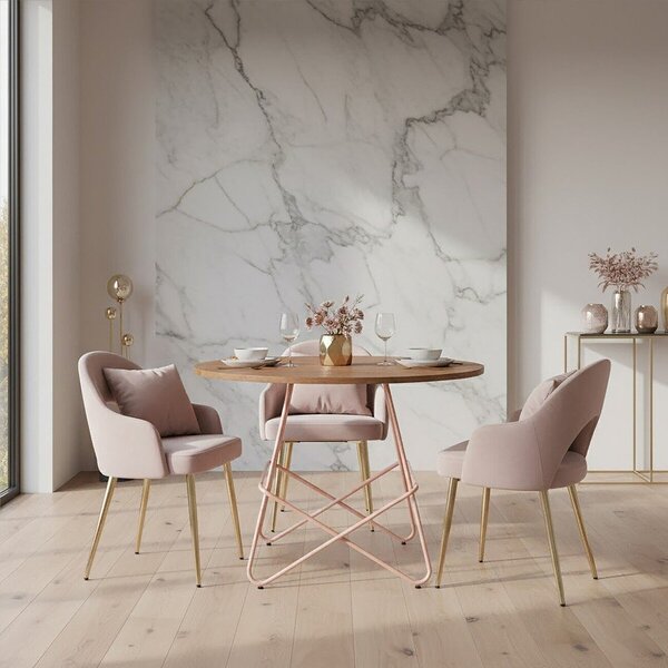 Kulatý jídelní stůl z jilmového dřeva ø 80 cm District – Premier Housewares