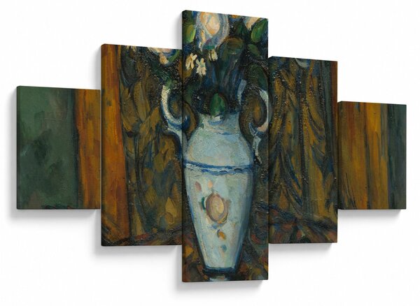Obraz - Paul Cézanne, Vase of Flowers, reprodukce (125x70 cm)