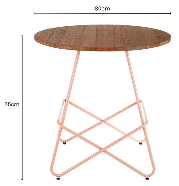 Kulatý jídelní stůl z jilmového dřeva ø 80 cm District – Premier Housewares