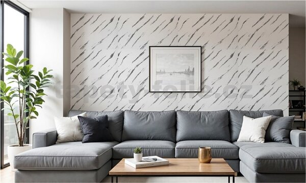 Samolepící panely na zeď YP-137, cena za kus, rozměr 100 cm x 60 cm, mramor šedý, IMPOL TRADE