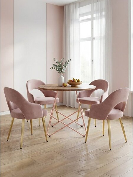 Kulatý jídelní stůl z jilmového dřeva ø 80 cm District – Premier Housewares