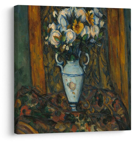 Obraz - Paul Cézanne, Vase of Flowers, reprodukce (30x30 cm)