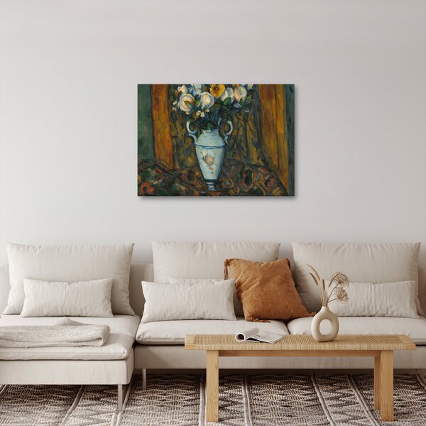 Obraz - Paul Cézanne, Vase of Flowers, reprodukce (70x50 cm)