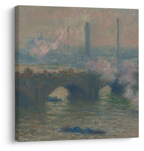 Obraz - Claude Monet, Waterloo Bridge, Gray Day, reprodukce (30x30 cm)