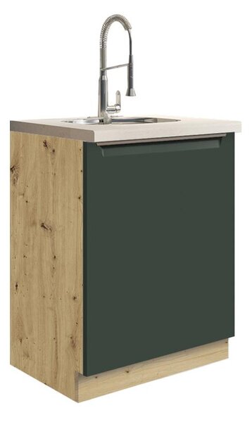 Kuchyňská linka GLAMOUR z | 172,5x312,5 cm | zelená mat