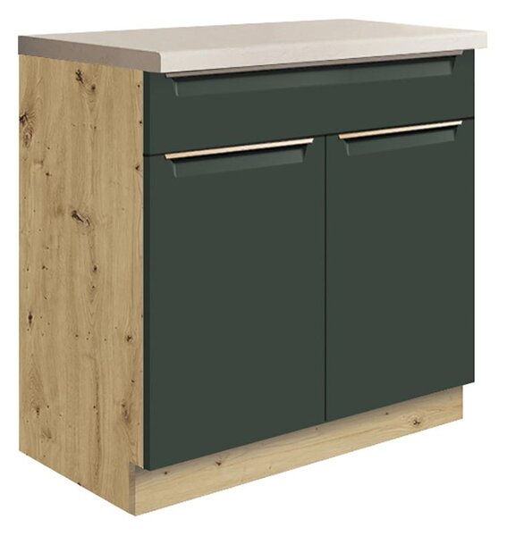 Kuchyňská linka GLAMOUR z | 172,5x312,5 cm | zelená mat
