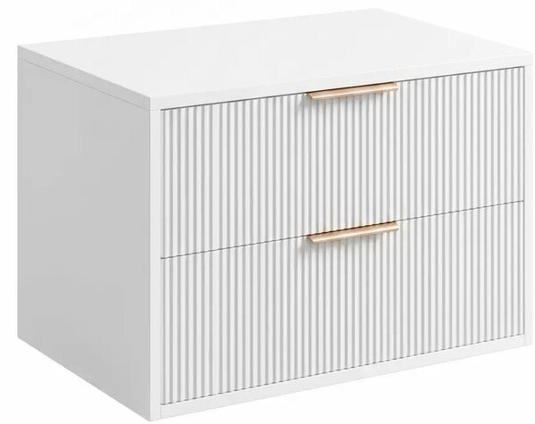Rea Mono skříňka 60x47x48 cm pod umyvadlo závěsná bílá REA-M0402