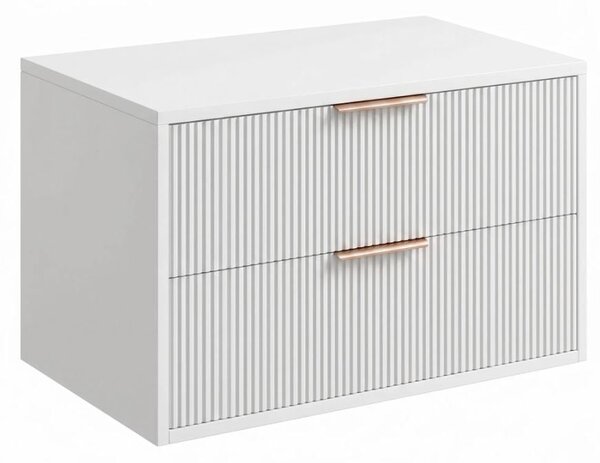 Rea Mono skříňka 80x47x48 cm pod umyvadlo závěsná bílá REA-M0403