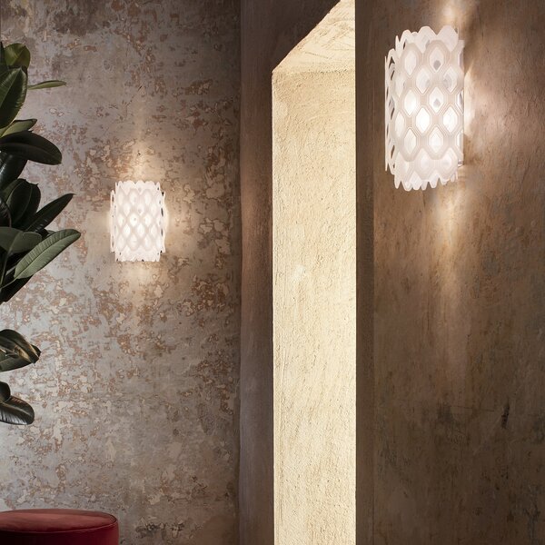 SLAMP CHRWM00WHT00000000EU Charlotte, bílé designové nástěnné svítidlo, 1xE27, výška 32cm