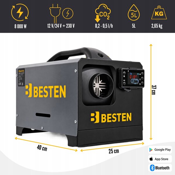 Krbová kamna BESTEN 8 kW