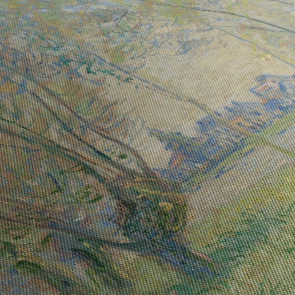 Obraz - Claude Monet, Woman Seated under the Willows, reprodukce (30x30 cm)