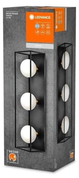 Ledvance - Venkovní nástěnné svítidlo DECOR SQUARE 3xG9/28W/230V IP44