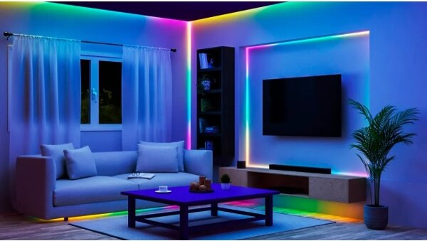 WiZ - LED RGBIC Stmívatelný pásek 4m LED/10,2W/5V 2700-6500K Wi-Fi