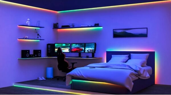 WiZ - LED RGBIC Stmívatelný pásek 4m LED/10,2W/5V 2700-6500K Wi-Fi