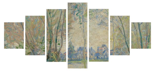 Obraz - Claude Monet, Woman Seated under the Willows, reprodukce (210x100 cm)