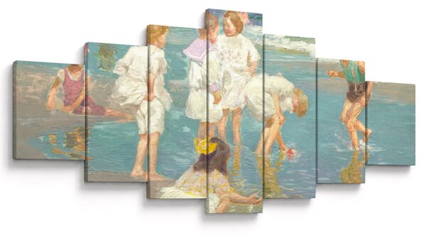 Obraz - Edward Henry Potthast, A Holiday, reprodukce (210x100 cm)