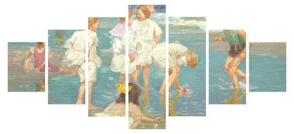 Obraz - Edward Henry Potthast, A Holiday, reprodukce (210x100 cm)