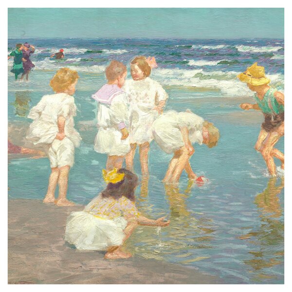 Obraz - Edward Henry Potthast, A Holiday, reprodukce (30x30 cm)