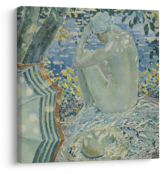 Obraz - Frederick Carl Frieseke, On the Bank, reprodukce (30x30 cm)
