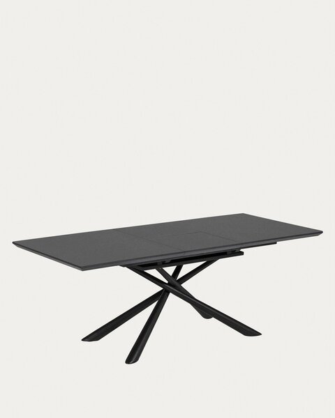 Rozkládací jídelní stůl s přídavnou deskou s keramickou deskou 90x160 cm Theone – Kave Home