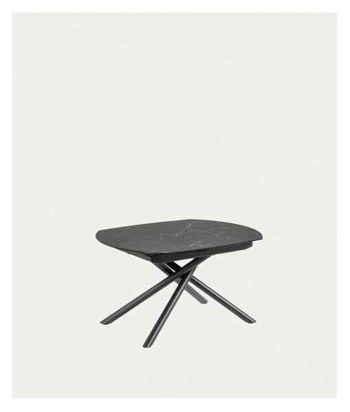 Rozkládací jídelní stůl s přídavnou deskou s keramickou deskou 100x130 cm Yodalia – Kave Home