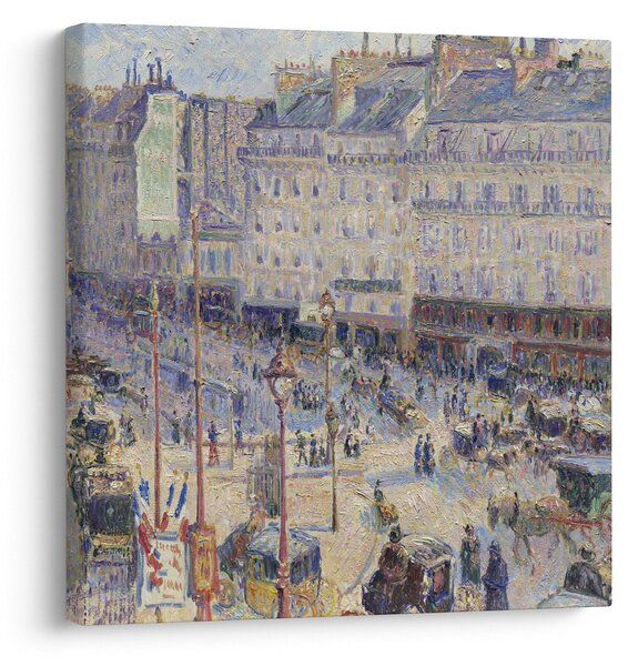 Obraz - Camille Pissarro, The Place du Havre, reprodukce (30x30 cm)