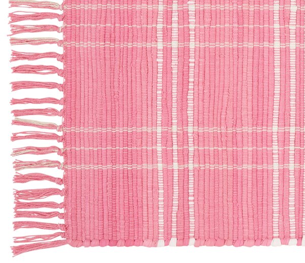 RUČNĚ TKANÝ KOBEREC, 60/90 cm, pink Boxxx - Vlněné koberce