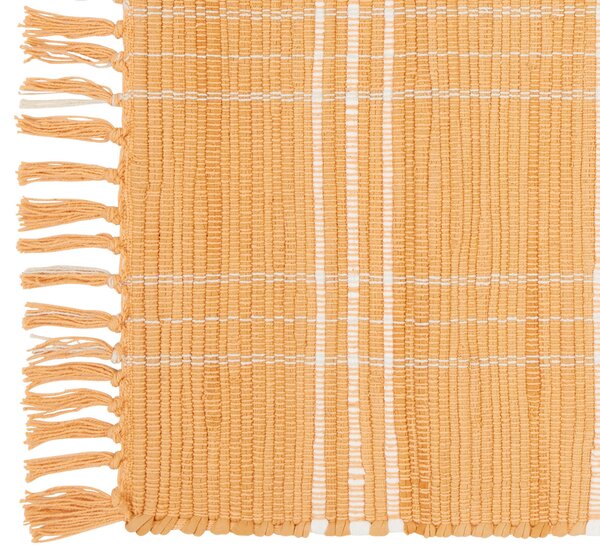 RUČNĚ TKANÝ KOBEREC, 60/90 cm, oranžová Boxxx - Vlněné koberce