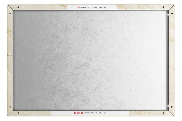Magnetická tabule METALboards, béžový mramor 60 × 40 cm, MB64_00123