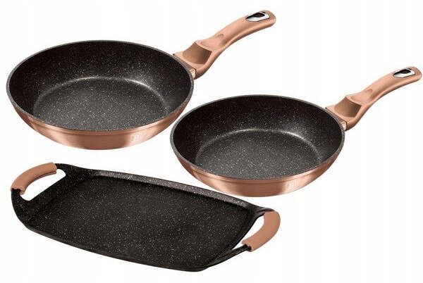 Tradiční pánev Berlinger Haus Rose Gold Collection 26 cm s granitovým povrchem