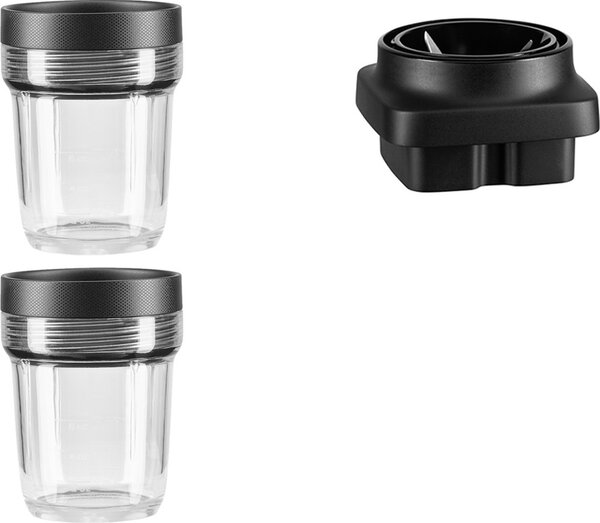 KitchenAid Set 2 mixovacích nádob 200ml + základna k mixéru 5KSB4026 5KSB2040BBB