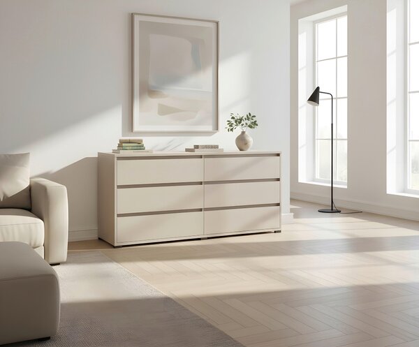 ŠIROKÁ KOMODA, kašmírová, 160/79/48 cm Carryhome - Online Only komody, Online Only