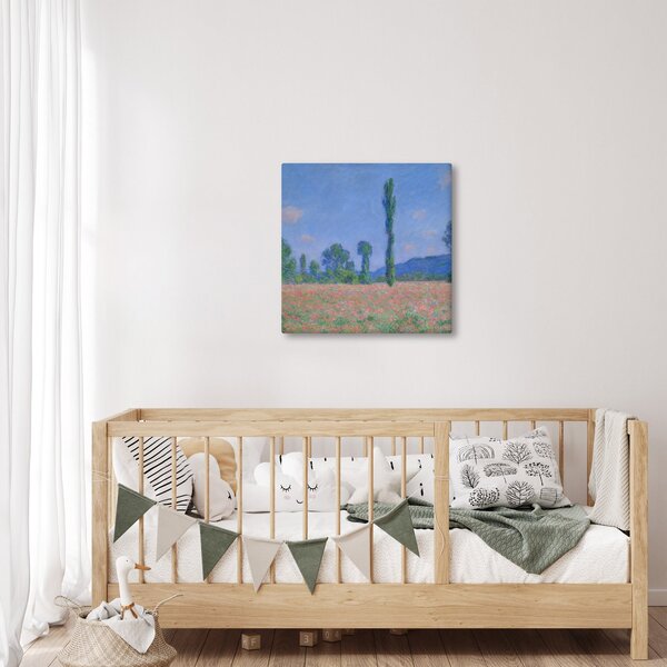 Obraz - Claude Monet, Poppy Field (Giverny), reprodukce (30x30 cm)
