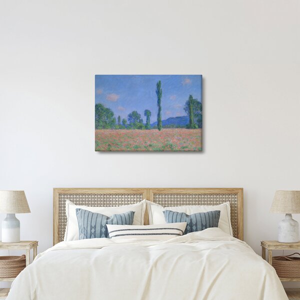 Obraz - Claude Monet, Poppy Field (Giverny), reprodukce (70x50 cm)