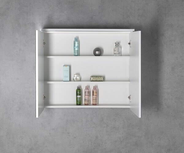 Aqualine Aqualine, KAWA STRIP Galerka s LED osvětlením 80x70x22cm, bílá, WGL80S