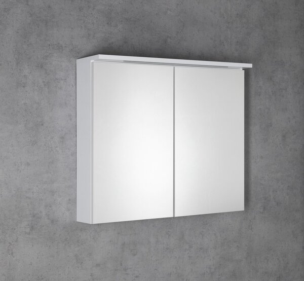 Aqualine Aqualine, KAWA STRIP Galerka s LED osvětlením 80x70x22cm, bílá, WGL80S