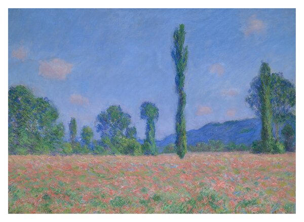 Obraz - Claude Monet, Poppy Field (Giverny), reprodukce (70x50 cm)