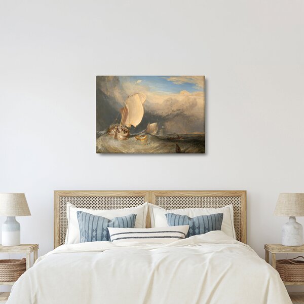 Obraz - William Turner, Fishing Boats with Hucksters Bargaining for Fish, reprodukce (70x50 cm)