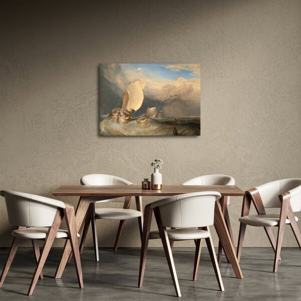 Obraz - William Turner, Fishing Boats with Hucksters Bargaining for Fish, reprodukce (70x50 cm)